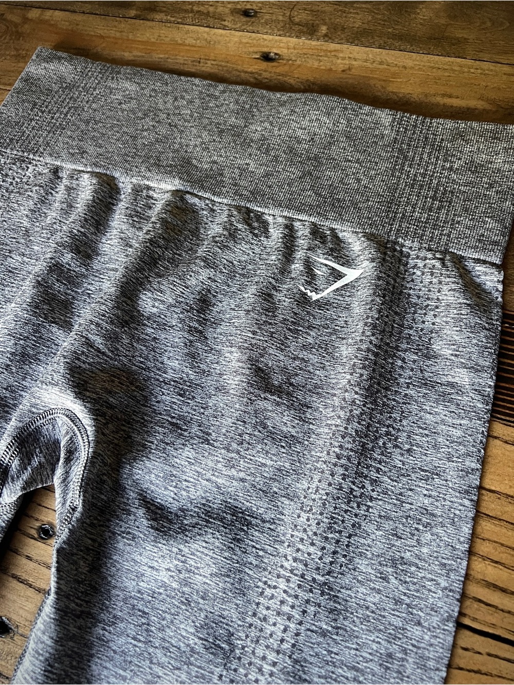 GYMSHARK • Vital Seamless Cropped Leggings 7/8 High Waisted grey medium gymcore
